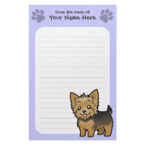 Cartoon Yorkshire Terrier (short hair no bow)