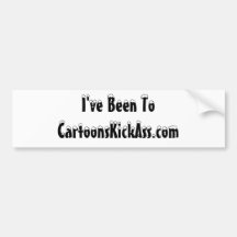 CartoonsKickAss.com Bumper Sticker