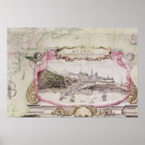 Cartouche of Quebec Print