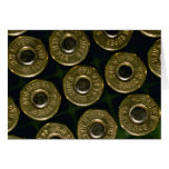 Cartridges, .44 magnums in carrier, detail of cap greeting cards