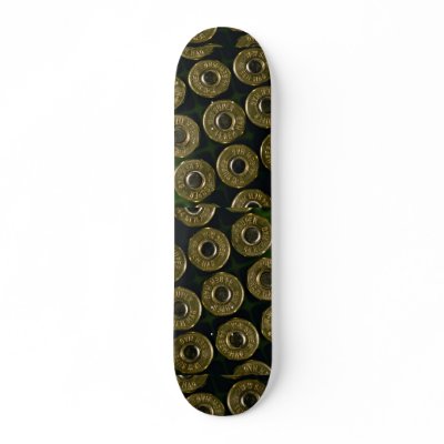 Cartridges, .44 magnums in carrier, detail of cap skateboard by inspirelove