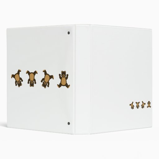Cartwheel Bears Vinyl Binders