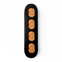 Carved Happy Pumpkin. Halloween. Custom Skateboard