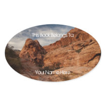 Carved in Stone Oval Sticker