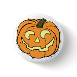 Carved Pumpkin Face Buttons