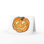 Carved Pumpkin Face Greeting Cards