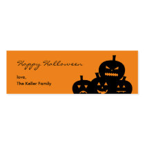 Carved Pumpkins Halloween Gift Tag
