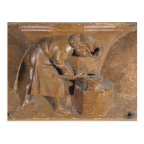 Carving depicting a coppersmith postcards