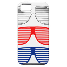 Cas américain de téléphone de lunettes de soleil étuis iPhone 5