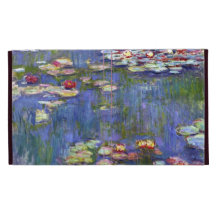 Cas de Caseable d'étang de nénuphar de Monet Coque iPad