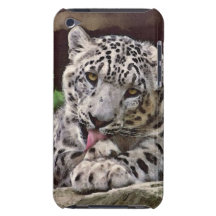 Cas de contact d'iPod de faune de léopard de neige Coque iPod Touch