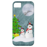 Cas de l'iPhone 5 de bonhommes de neige de vacance Étui iPhone 5
