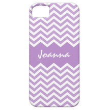 Cas de l'iPhone 5 de motif de chevron de lavande Coques iPhone 5 Case-Mate