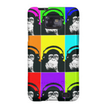 Cas de téléphone d'art de bruit de singe de hanche coque galaxy s2