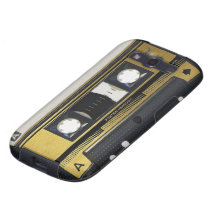 Cas de vieille école d'enregistreur à cassettes de
