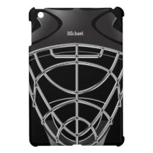 Cas d'iPad de casque de gardien de but d'hockey mi
