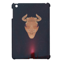Cas d'iPad du visage de Taureau mini