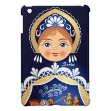 Cas d'iPad russe de poupée de Babushka Matryoshka 