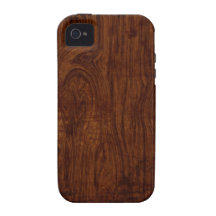 Cas en bois de l'iPhone 4 de grain Étui Vibe iPhone 4