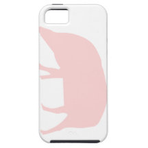 Cas rose de l'iPhone 5 de porc Étuis iPhone 5