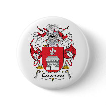 Casanova Family Crest Pinback Buttons