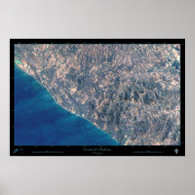 Casares, Nicaragua Satellite Poster