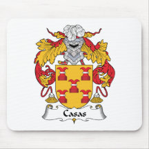 Casas Family Crest Mouse Pad