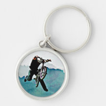 Cascade de bicyclette du style libre BMX Porte-clefs