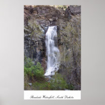 Cascade de bord de la route, le Dakota du Sud Posters