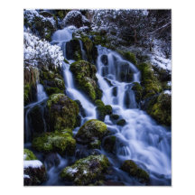 Cascade en parc national de Tongariro Impression Photo