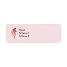 Cascade of Pink Orchids Labels