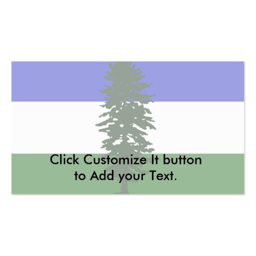 Cascadia, Colombia Political Business Card Template