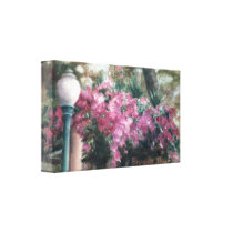 Cascading Flowers Wrapped Canvas Print