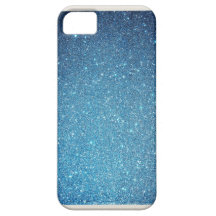Case-Mate Case Blue Glitter Photograph Helga Contr iPhone 5 Case