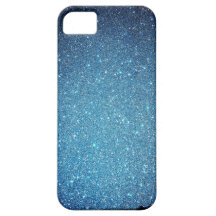 Case-Mate Case Blue Glitter Photograph Helga Contr iPhone 5 Cases