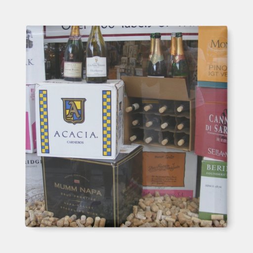 Cases of Wine Window Display Magnet
