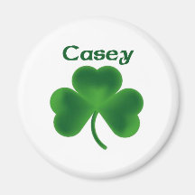 Casey Shamrock Refrigerator Magnet