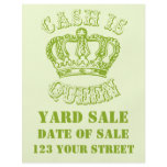 Cash Is Queen - Yard Sale flyers