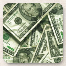 Cash money design coasters