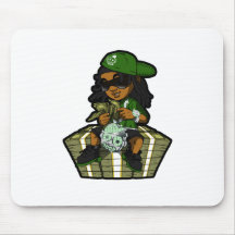 Cash Out Green Mousepads