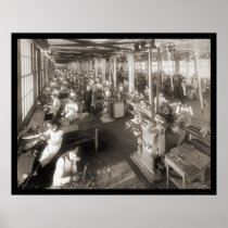 Cash Register Company Photo 1904 Print