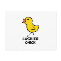 Cashier Chick Post Card