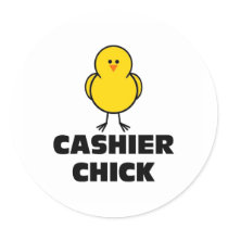 Cashier Chick Sticker