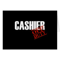 CASHIER DARK GREETING CARDS