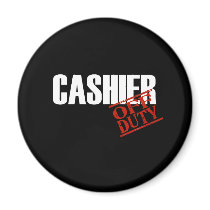 CASHIER DARK FRIDGE MAGNETS
