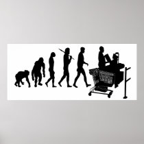 Cashier till operator supermarket staff gear posters