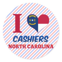 Cashiers, North Carolina Round Stickers