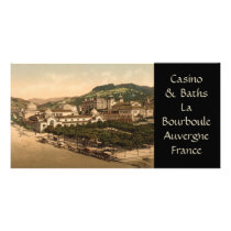 Casino and Baths, La Bourboule, Auvergne, France Photo Card Template
