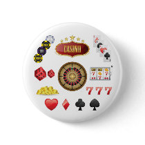 Casino Pinback Button