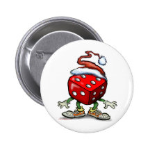 Casino Christmas Buttons